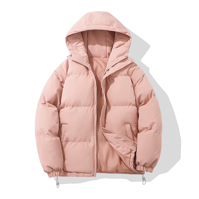 Women's Hooded Puffer Jacket in Soft Cotton, Relaxed Fit 13