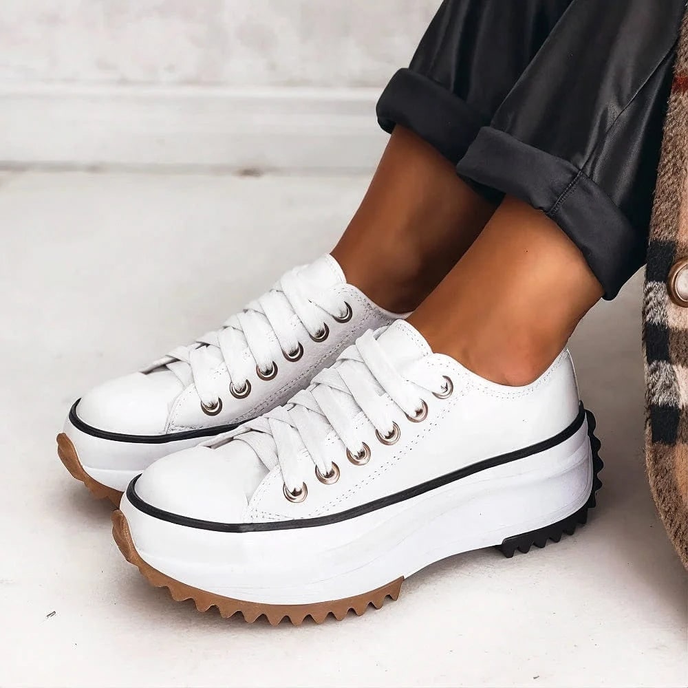Sneakers for Women, Platform Lace Up with Chunky Sole 4
