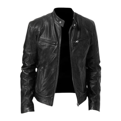 Classic Biker Leather Jacket