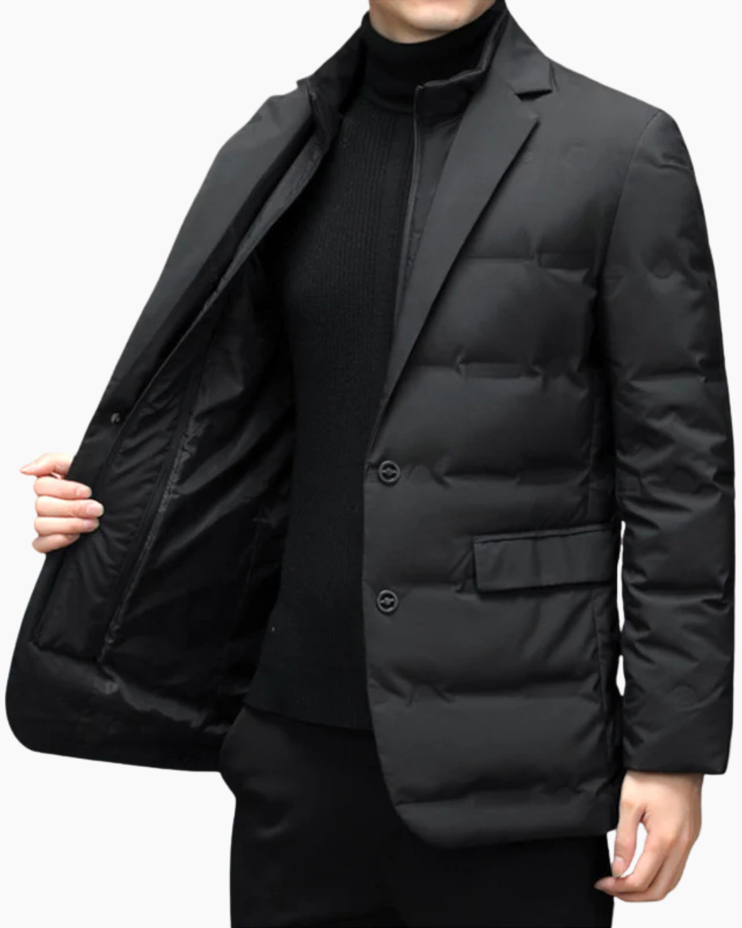 Quilted down jacket for men, additional view