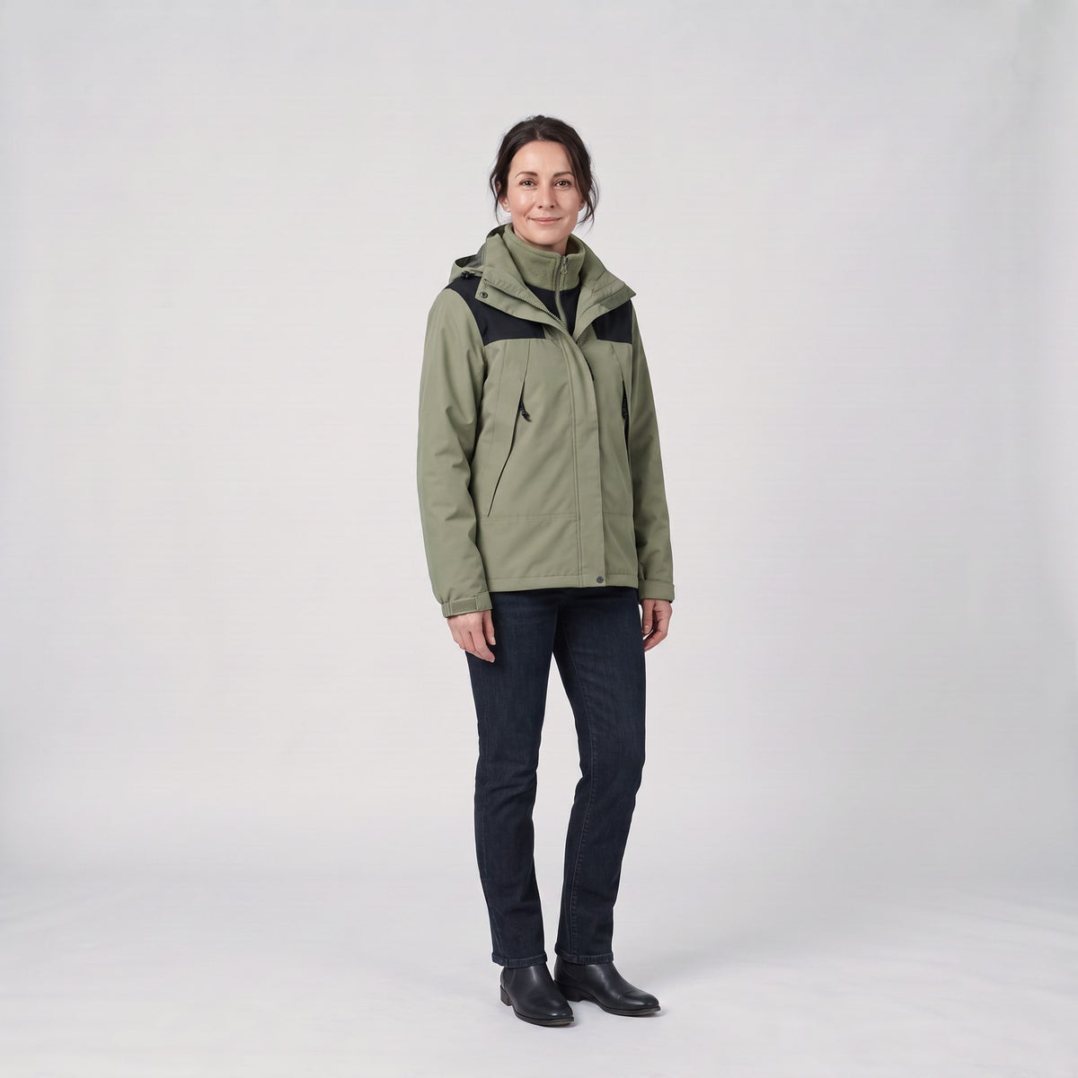 3-in-1 Waterproof Outdoor Jacket with Detachable Hood
