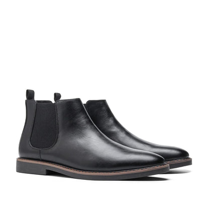 Ankle Boots for Men, Faux Leather Chelsea Boots, Slip-On Fit 5