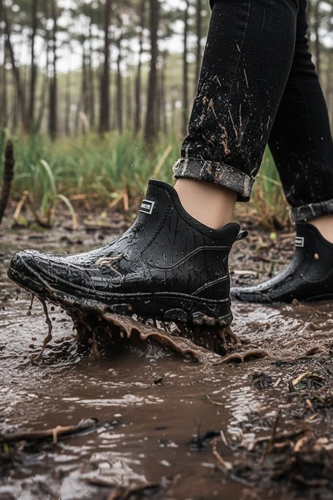 Ankle Boots Wellington Boots Waterproof with Chunky Sole 2