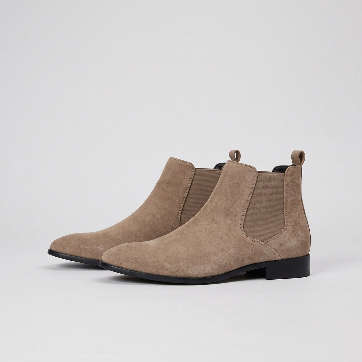 Ankle Chelsea Boots for Men, Suede Look Pointed Toe Boots 1