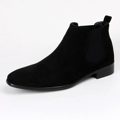 Ankle Chelsea Boots for Men, Suede Look Pointed Toe Boots 2