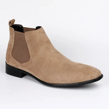 Ankle Chelsea Boots for Men, Suede Look Pointed Toe Boots 3