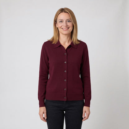 Cardigan Sweater, Collared Button Front Knit for Women 1