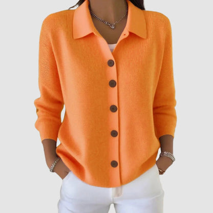 Cardigan Sweater, Collared Button Front Knit for Women 2