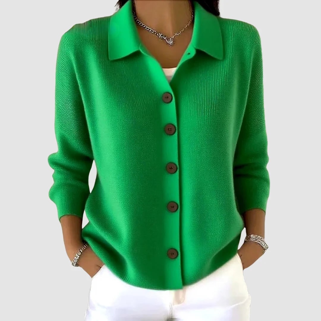 Cardigan Sweater, Collared Button Front Knit for Women 6