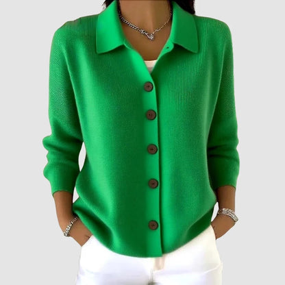 Cardigan Sweater, Collared Button Front Knit for Women 6