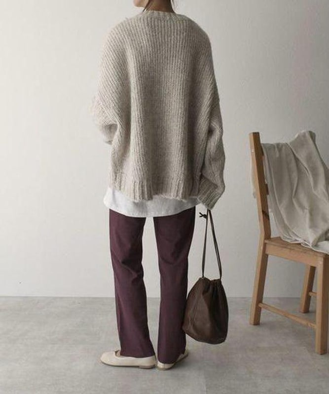 Chunky Knit Jumper, Crew Neck Jumper for Women 4