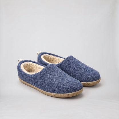 Fleece Slippers, Orthopedic Lined House Shoes with Hard Sole