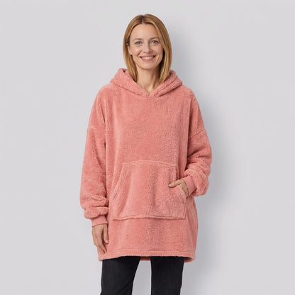 Fleece Hoodie Oversized Sherpa Blanket with Pocket 1