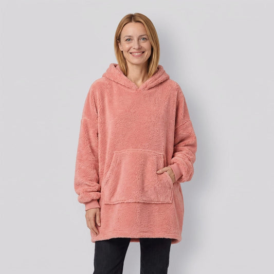 Fleece Hoodie Oversized Sherpa Blanket with Pocket 1