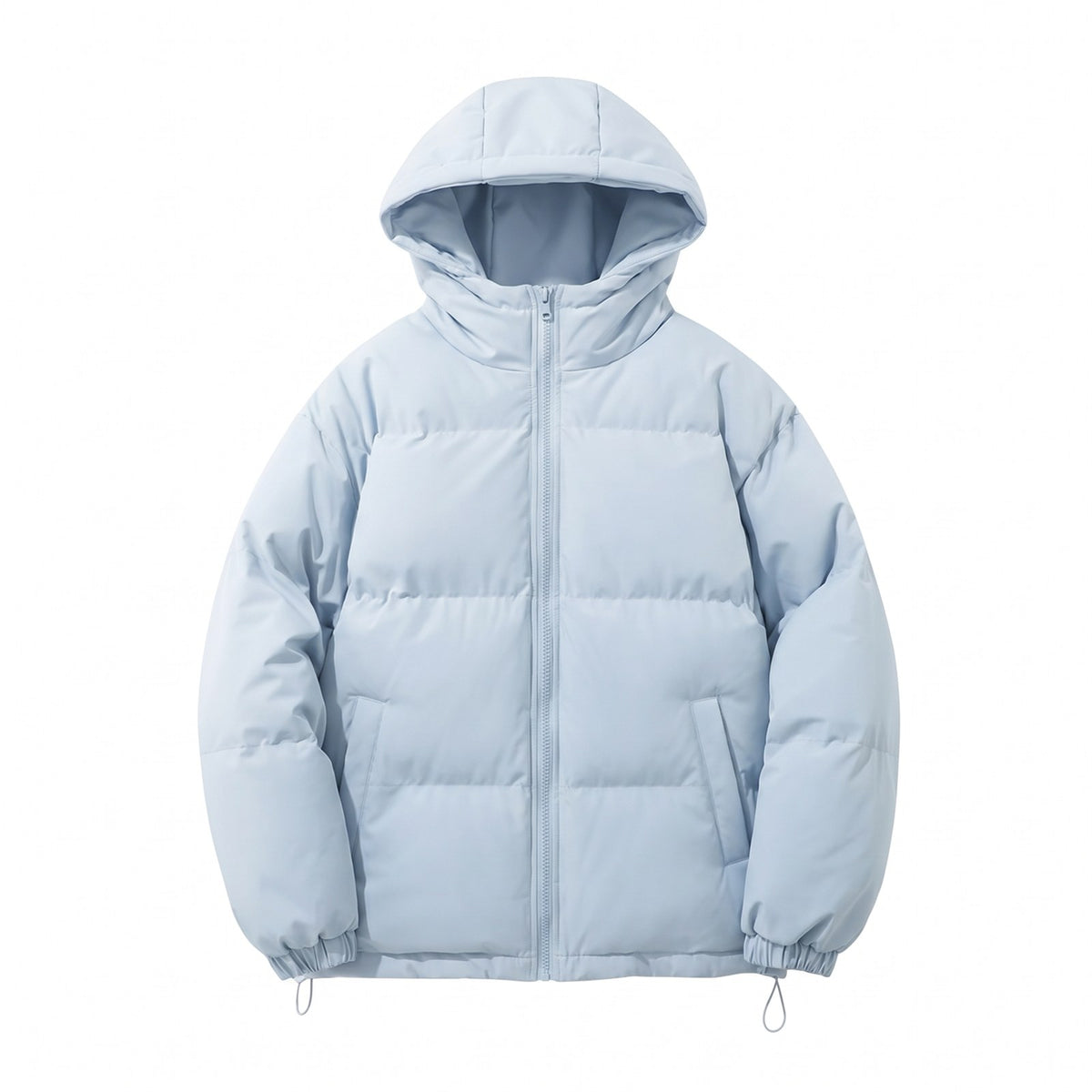 Women's Hooded Puffer Jacket in Soft Cotton, Relaxed Fit 1
