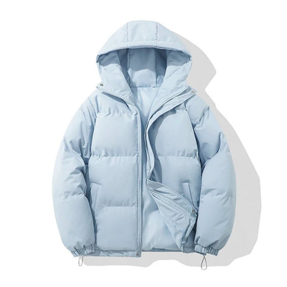 Women's Hooded Puffer Jacket in Soft Cotton, Relaxed Fit 4