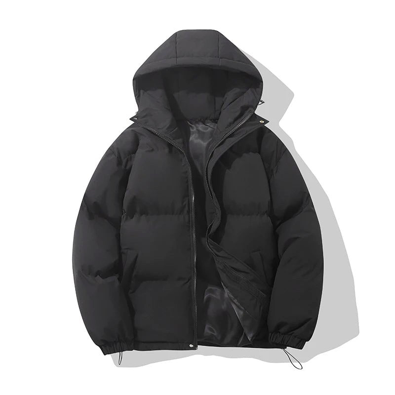 Women's Hooded Puffer Jacket in Soft Cotton, Relaxed Fit 10