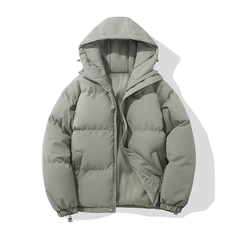 Women's Hooded Puffer Jacket in Soft Cotton, Relaxed Fit 12