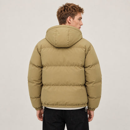 Women's Hooded Puffer Jacket in Soft Cotton, Relaxed Fit 6