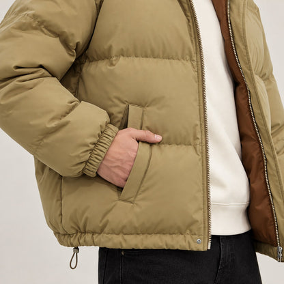 Women's Hooded Puffer Jacket in Soft Cotton, Relaxed Fit 7