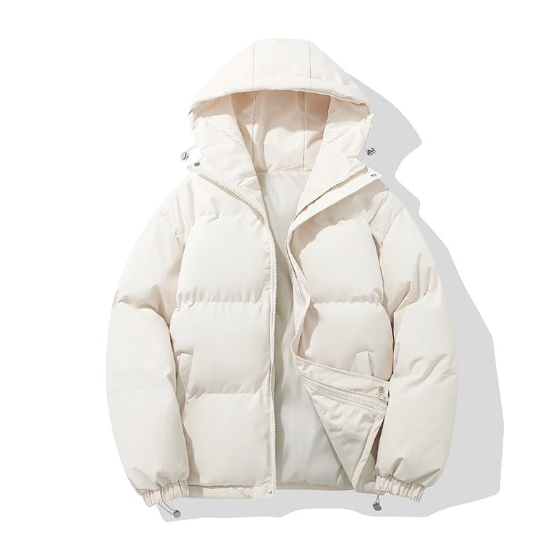 Women's Hooded Puffer Jacket in Soft Cotton, Relaxed Fit 9