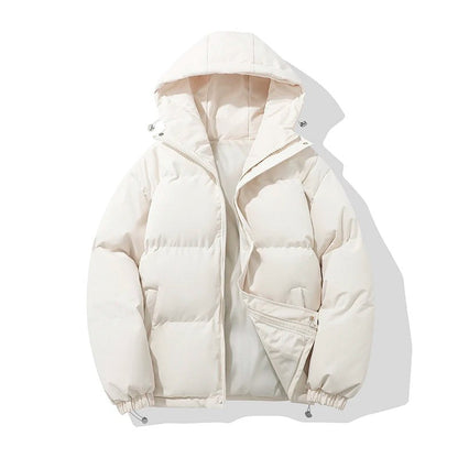 Women's Hooded Puffer Jacket in Soft Cotton, Relaxed Fit 9