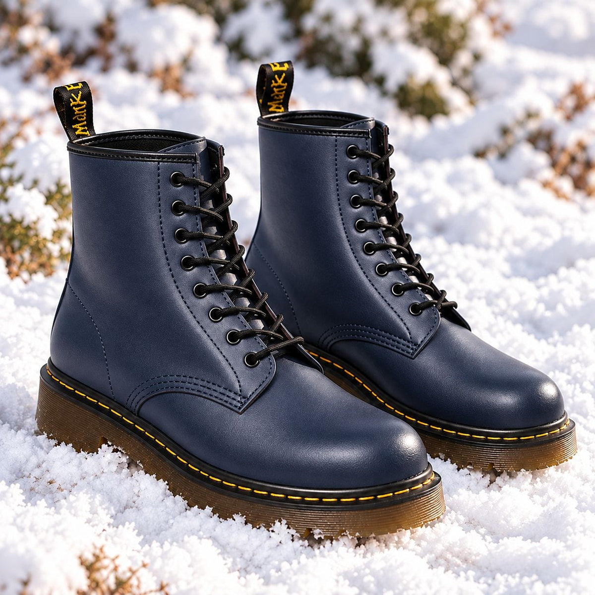 Lace Up Boots, Unisex Winter Boots with Chunky Sole 3
