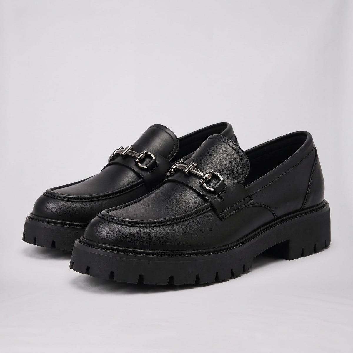 Loafers, Men's Horsebit Slip On with Chunky Sole 1