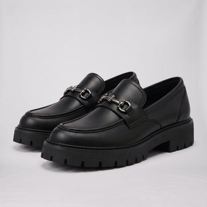 Loafers, Men's Horsebit Slip On with Chunky Sole 1