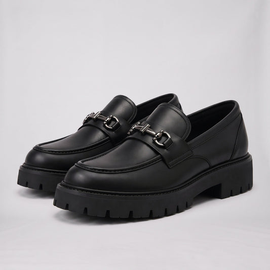 Loafers, Men's Horsebit Slip On with Chunky Sole 1