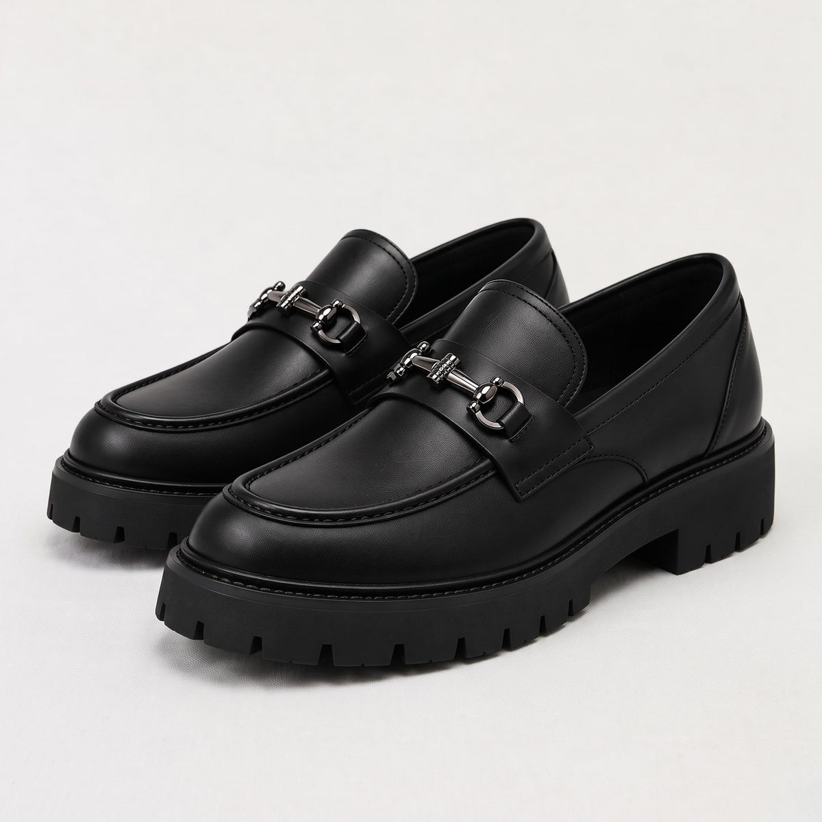 Loafers, Men's Horsebit Slip On with Chunky Sole 4