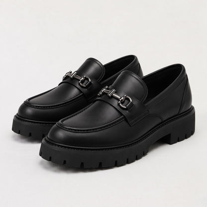 Loafers, Men's Horsebit Slip On with Chunky Sole 4