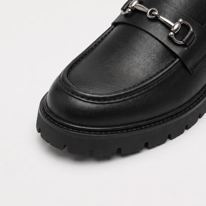 Loafers, Men's Horsebit Slip On with Chunky Sole 5