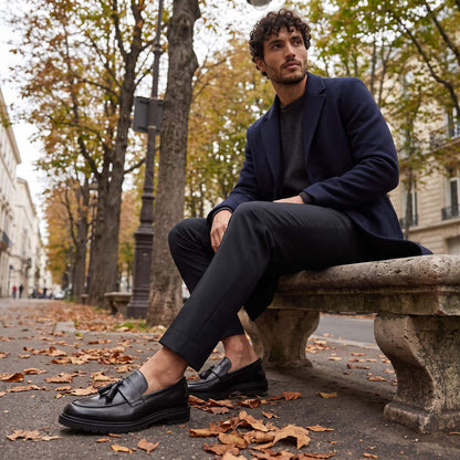 Loafers, Men's Tassel Slip On with Chunky Sole 3