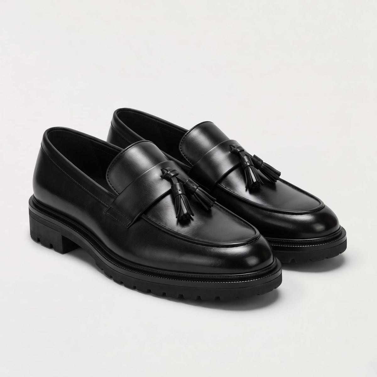 Loafers, Men's Tassel Slip On with Chunky Sole 4