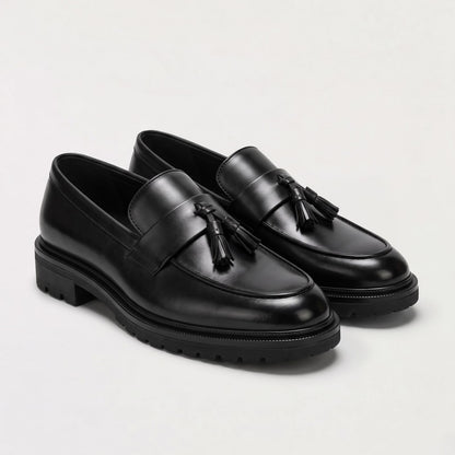 Loafers, Men's Tassel Slip On with Chunky Sole 4