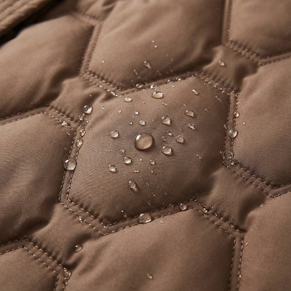 Women's Longline Hooded Winter Coat with Honeycomb Quilting 7