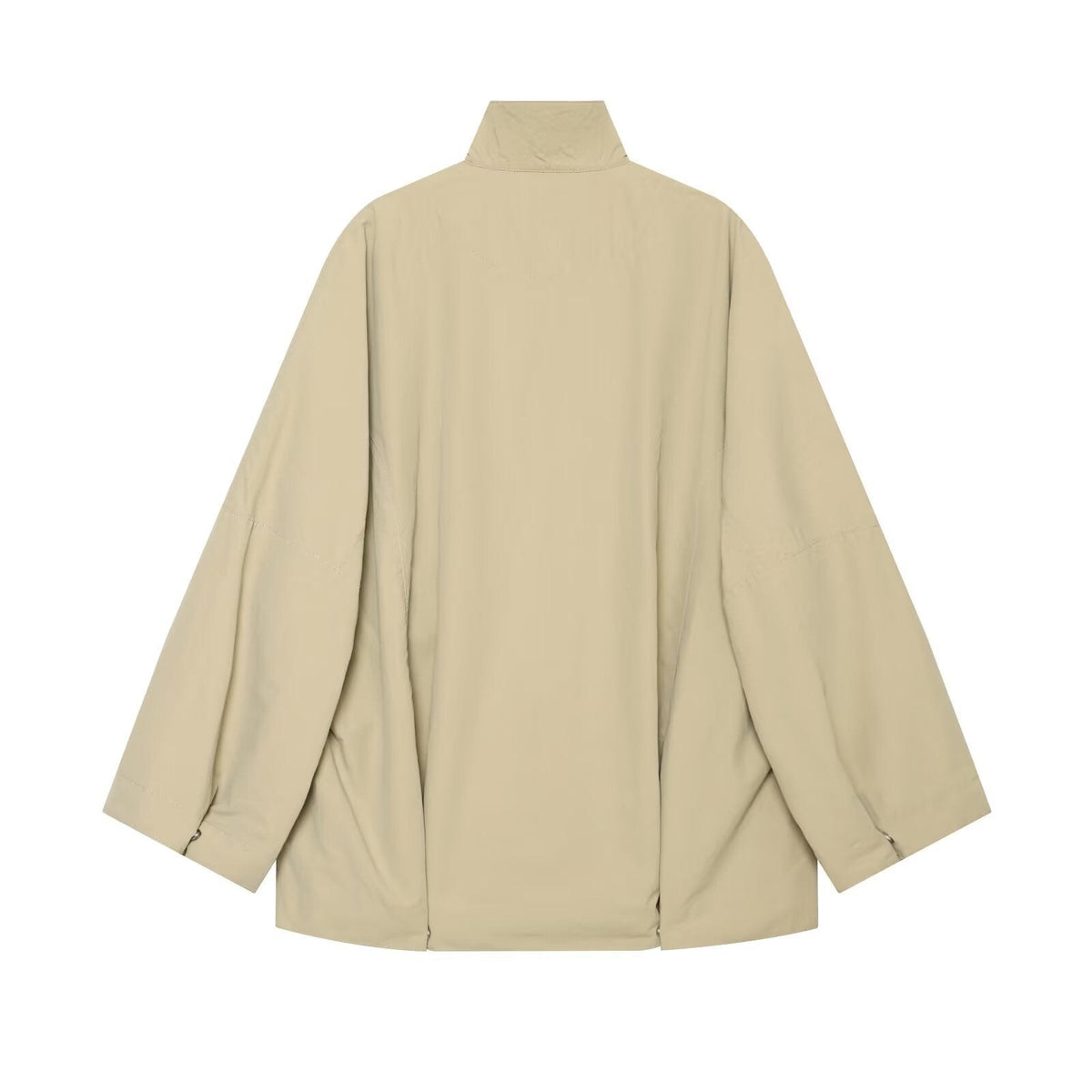 Oversized Cape Rain Jacket for Women with Stand Collar 2