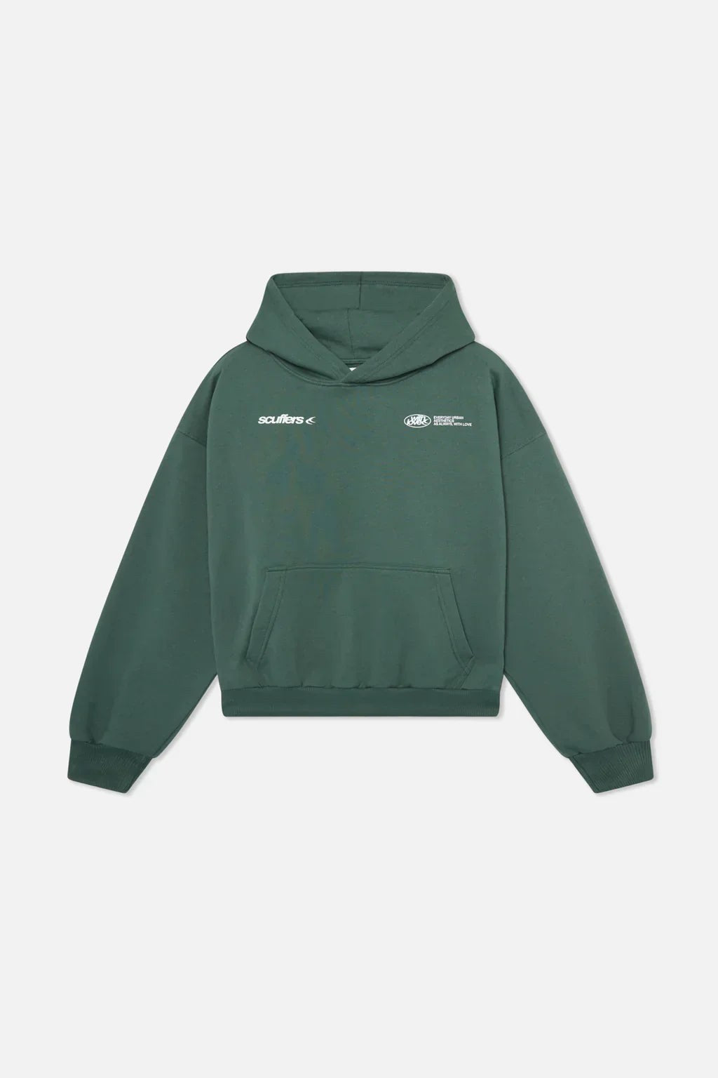 Women's Oversized Hoodie with Back Print, Kangaroo Pocket 5