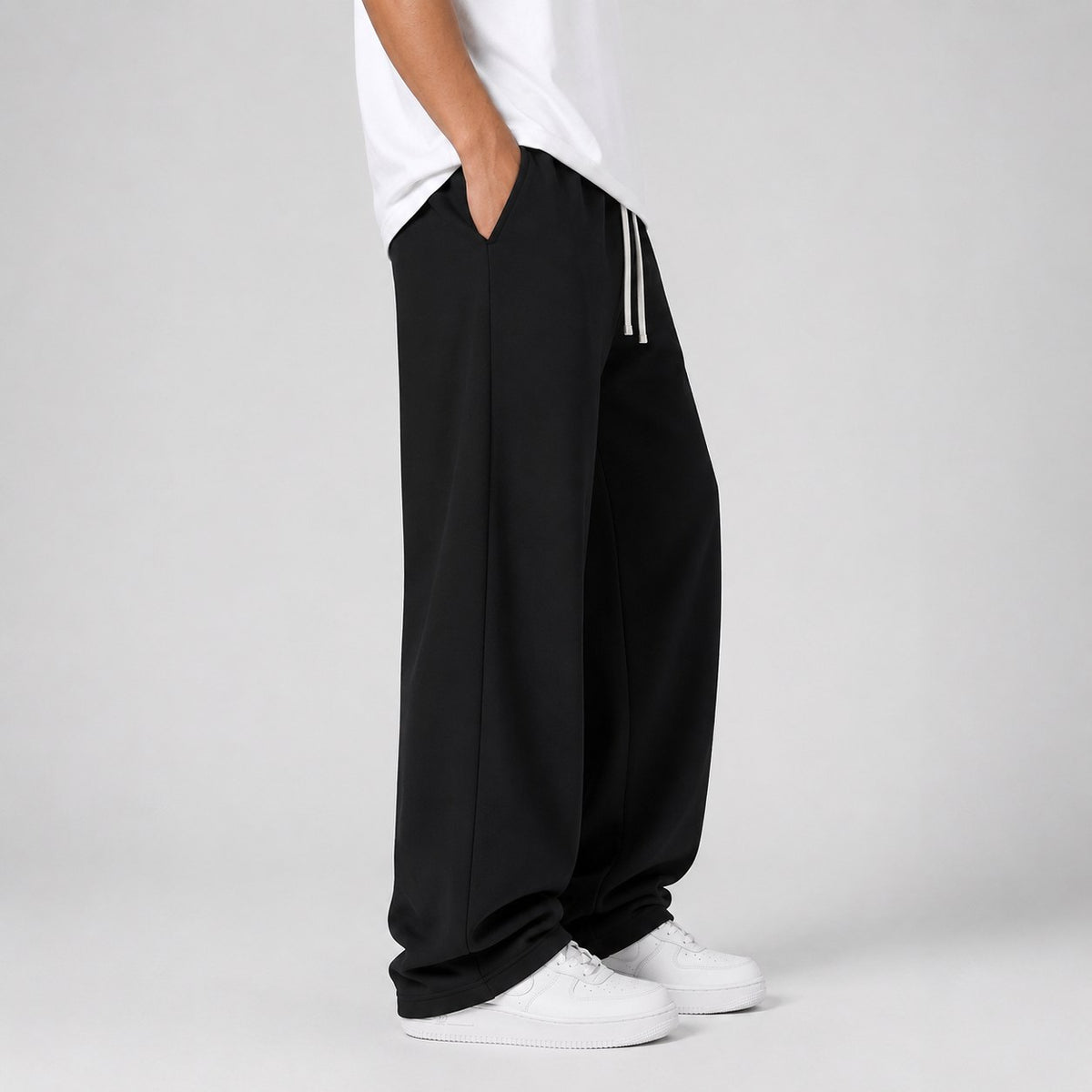 Men's Relaxed Knit Joggers with Elastic Drawstring Waist 3