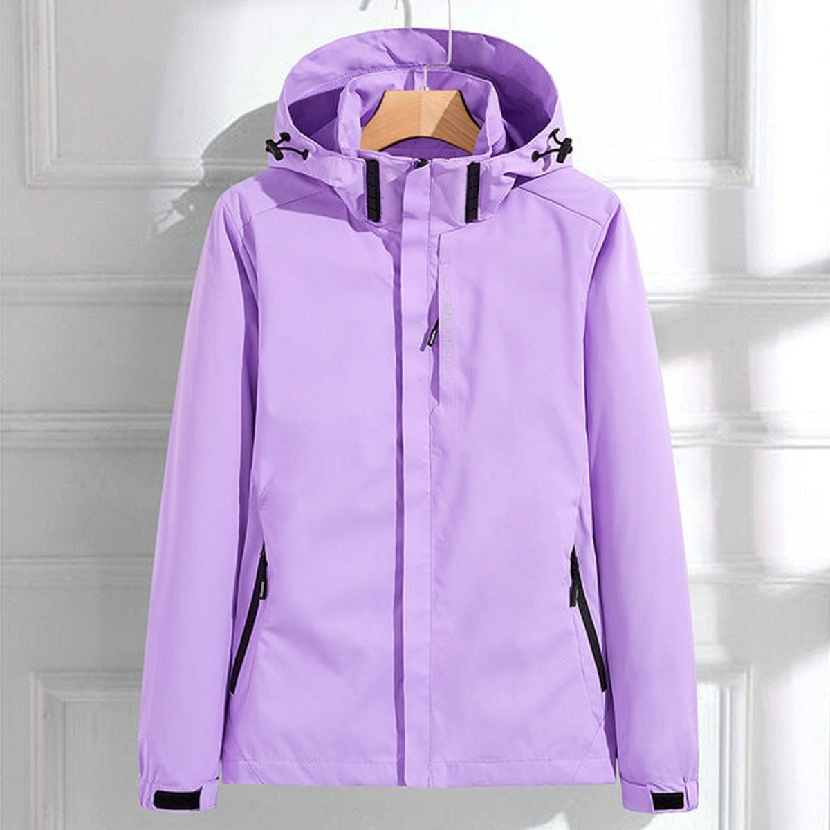 Waterproof Rain Jacket for Women with Detachable Hood 3