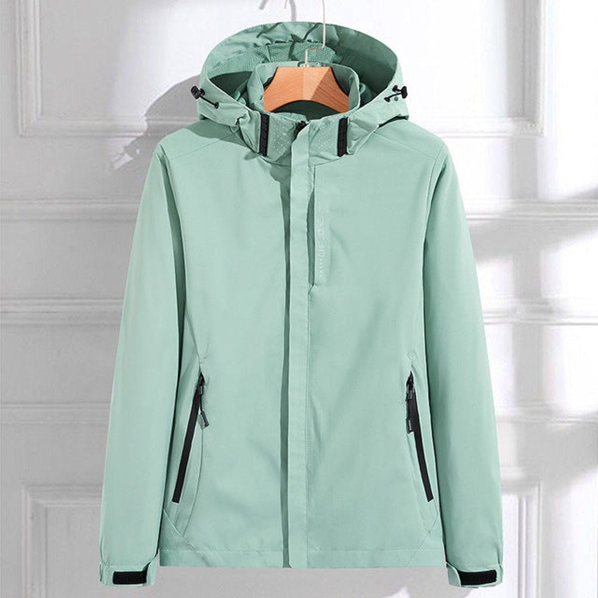 Waterproof Rain Jacket for Women with Detachable Hood 2