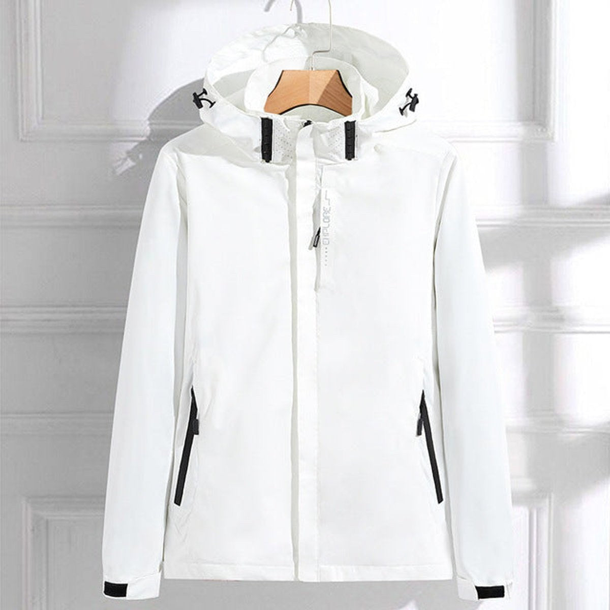 Waterproof Rain Jacket for Women with Detachable Hood 4