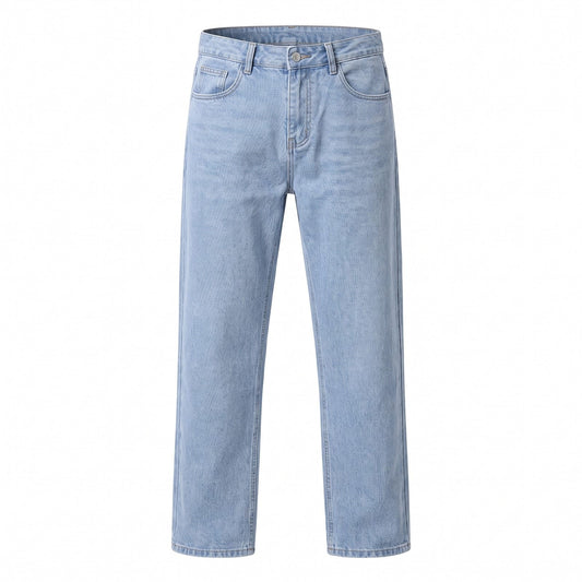 Wide Leg Jeans for Men, Relaxed Loose Fit Straight Denim 1