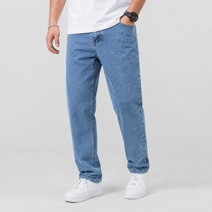 Wide Leg Jeans for Men, Relaxed Loose Fit Straight Denim 5