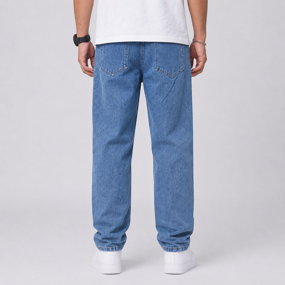 Wide Leg Jeans for Men, Relaxed Loose Fit Straight Denim 6