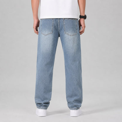 Wide Leg Jeans for Men, Relaxed Loose Fit Straight Denim 8