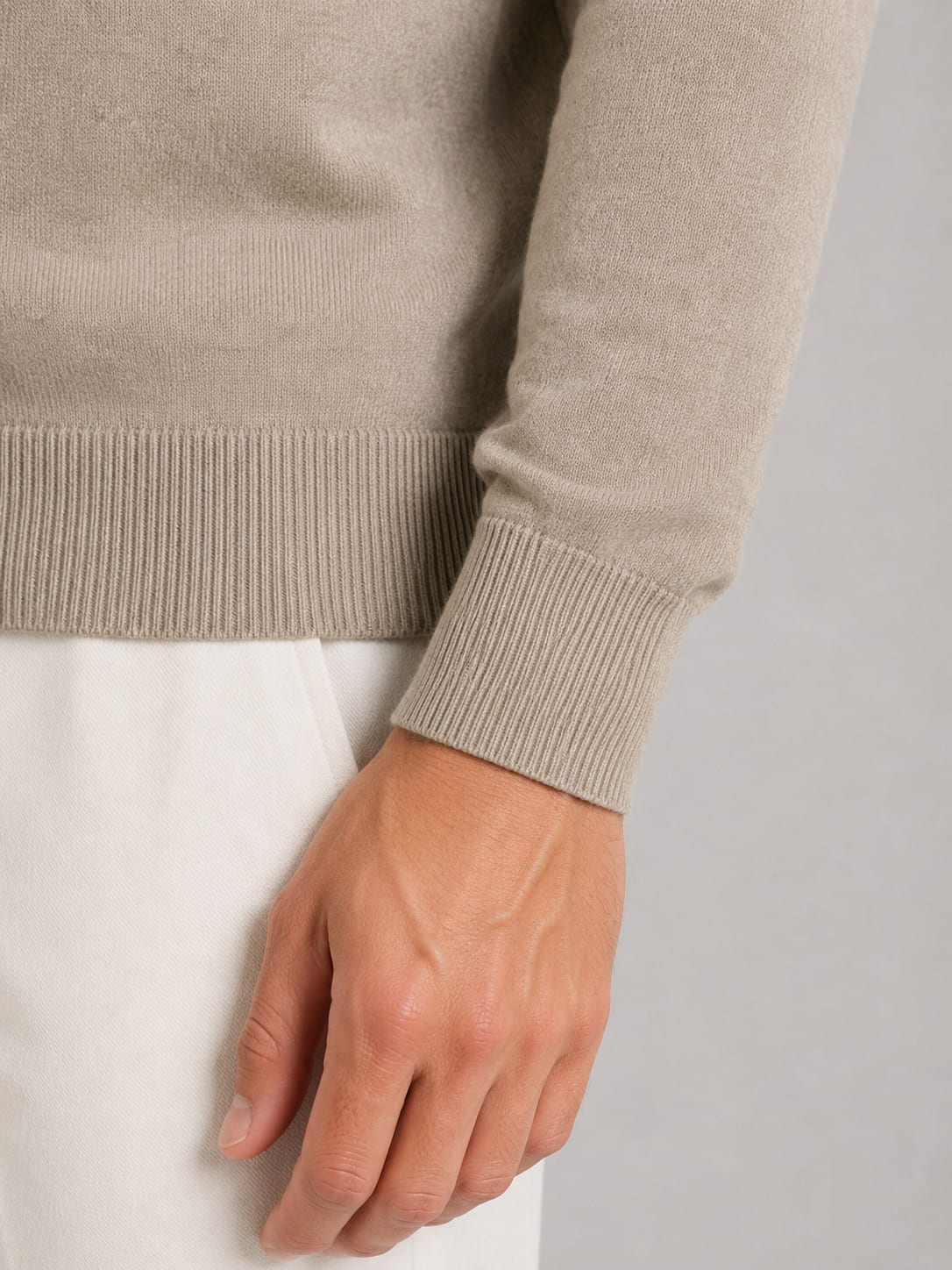 Half Zip Polo Jumper for Men in Fine Knit, Regular Fit 6