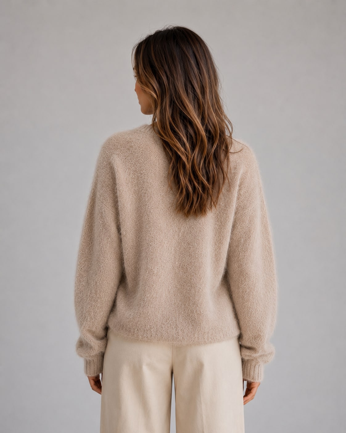Soft Knit Button Cardigan Women's V-Neck Relaxed Fit 3