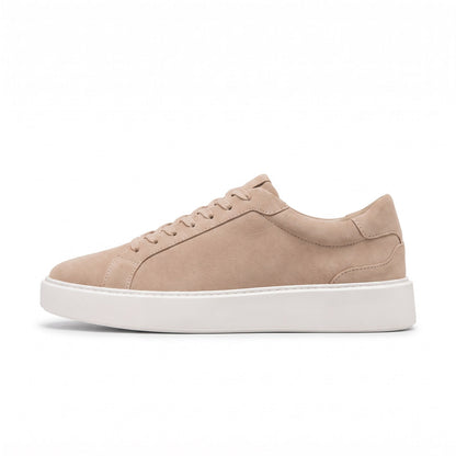 Men's Suede-Look Trainers, Low Profile Lace-Up Sneakers 1